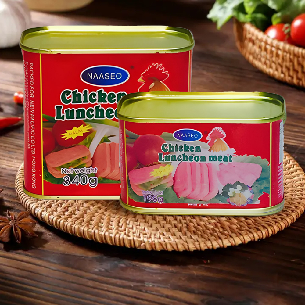 2023 Wholesale Price Chicken Luncheon Meat Food 198G Canned Supplier Export