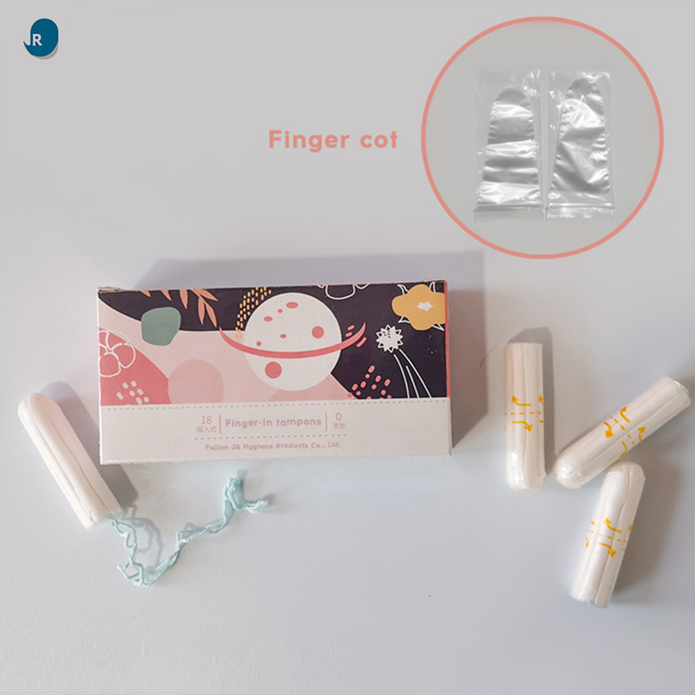 Wholesale Disposable Natural Biodegradable Organic Tampons Digital Tampons Finger Push Tampons